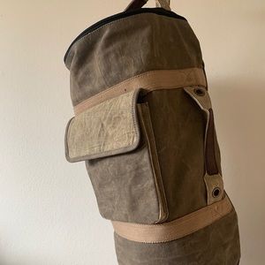 Leather & Canvas Duffle Bag